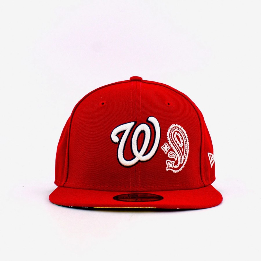 Fitted | * New Era Mlb Washington Nationals Patchwork Undervisor 59Fifty Fitted Red