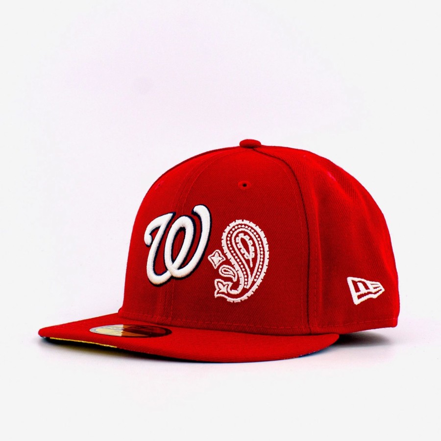 Fitted | * New Era Mlb Washington Nationals Patchwork Undervisor 59Fifty Fitted Red