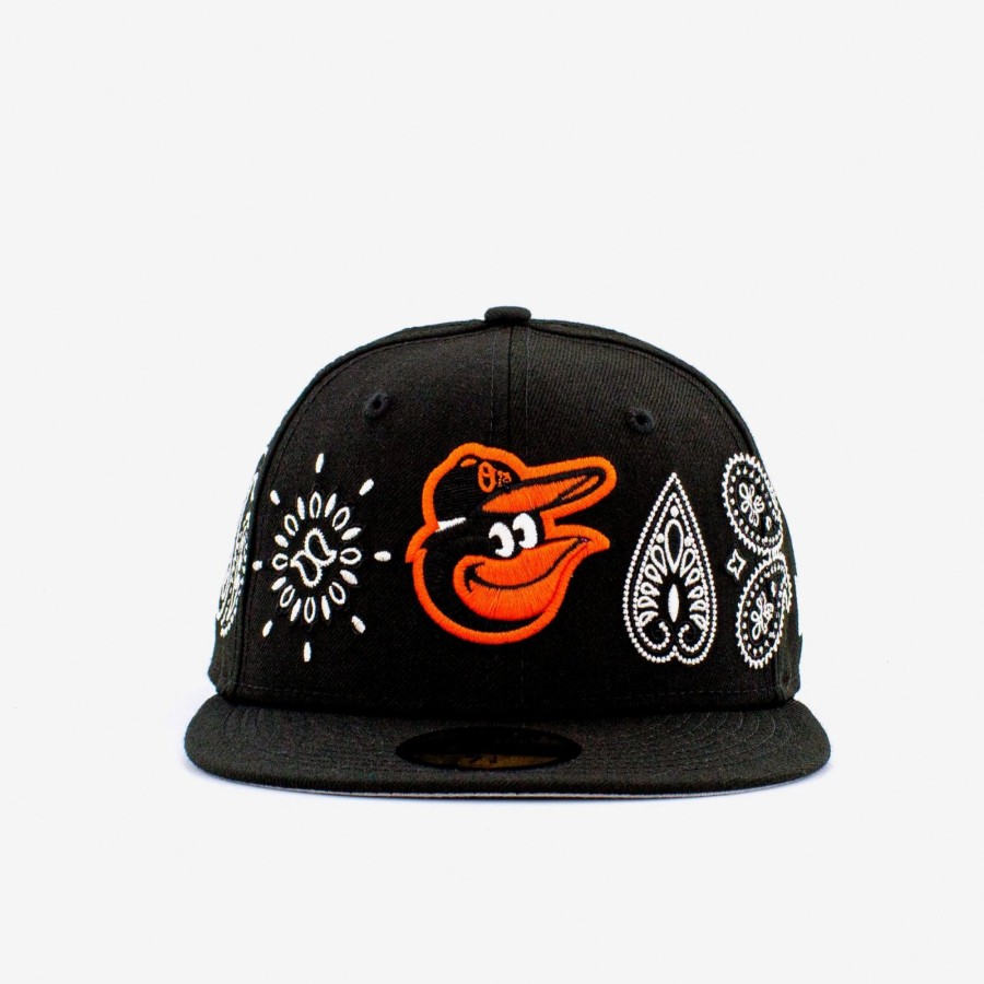 Fitted | * New Era Mlb Baltimore Orioles Paisley Elements 59Fifty Fitted Black