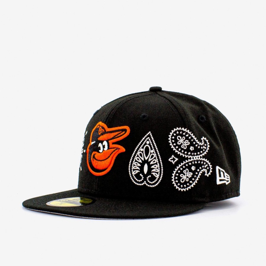 Fitted | * New Era Mlb Baltimore Orioles Paisley Elements 59Fifty Fitted Black