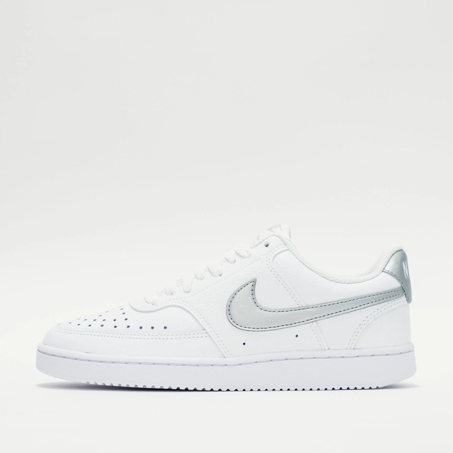 Sneakers | * Nike Court Vision Low (W) White/Metallic Silver