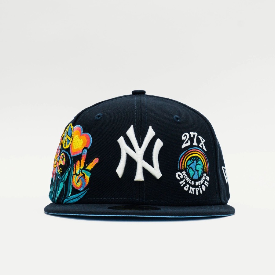 Fitted | * New Era Mlb New York Yankees Groovy 59Fifty Fitted Navy Blue