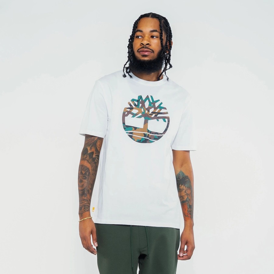 Tees | * Timberland Outdoor Heritage Camo Tree Logo Tee White