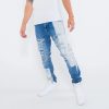 Jeans | * Crysp Denim Mesh Denim Jeans Blue