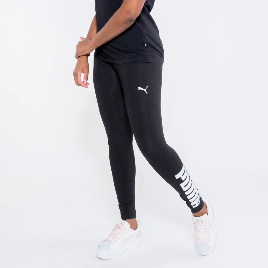 Bottoms | * Puma Athletic Logo Leggings Puma Black