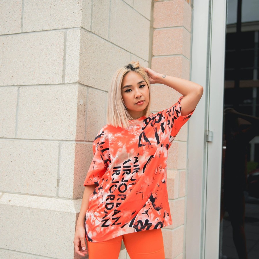 Tops | * Jordan (Her)Itage Oversized Printed Tee Bright Crimson/Black