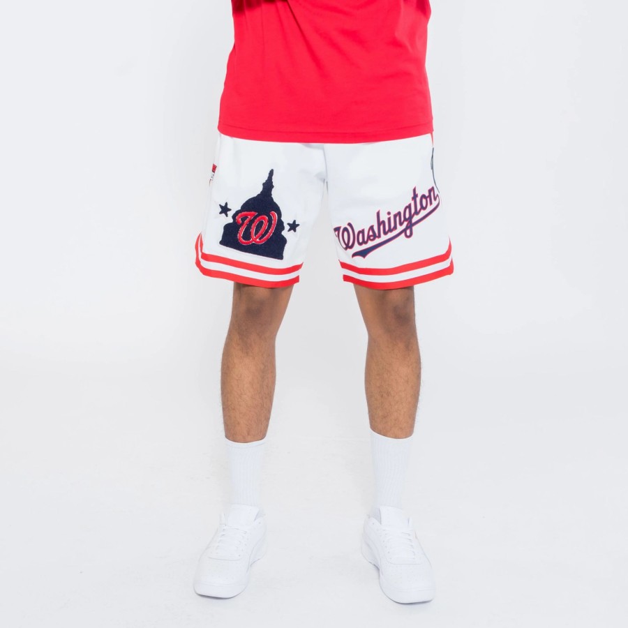 Shorts | * Pro Standard Mlb Washington Nationals Luxe Jersey Shorts White