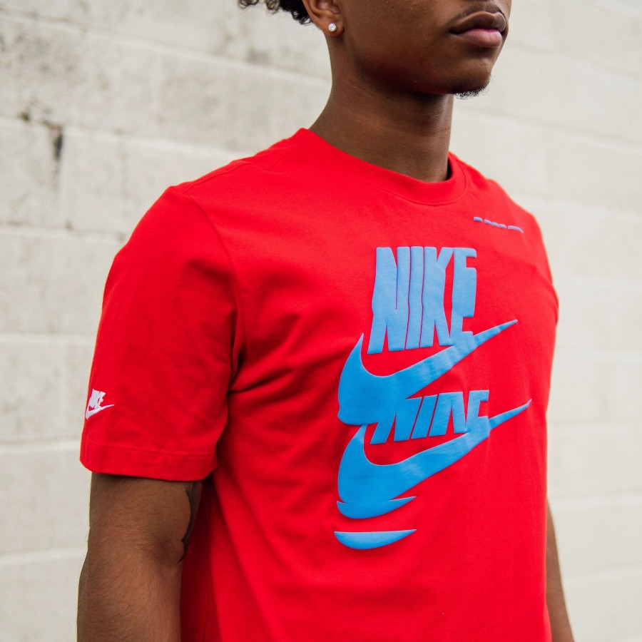 Tees | * Nike Sportswear Essentials+ Glitch Tee Red