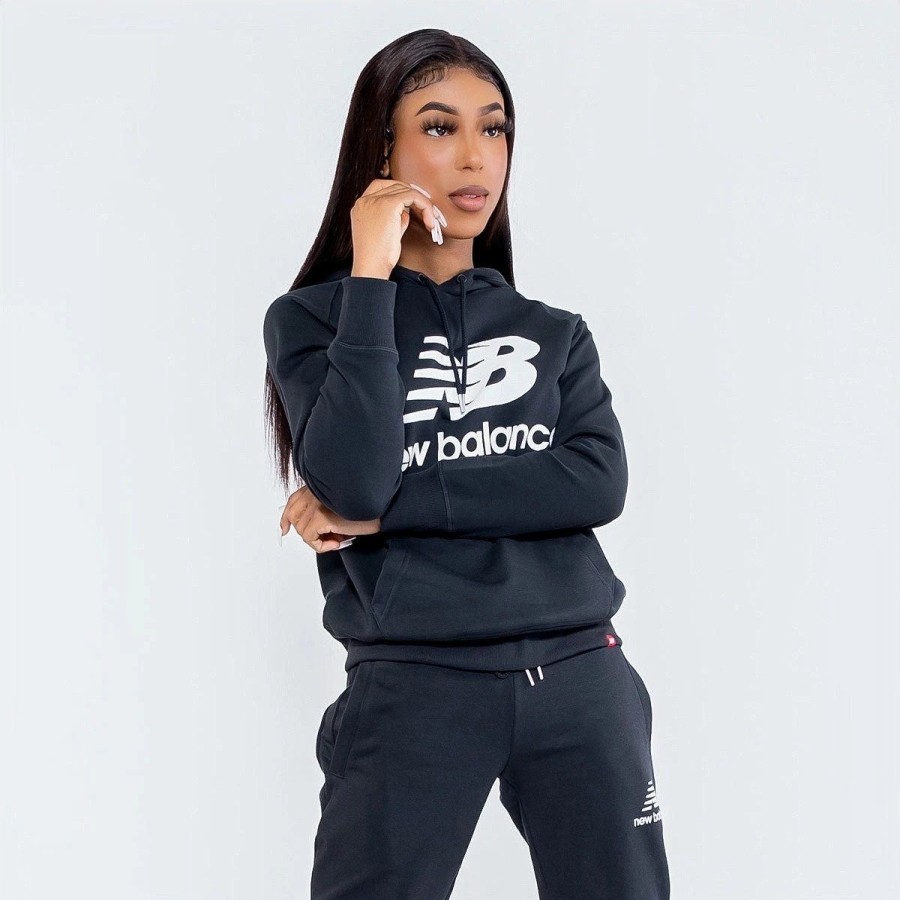 Tops | * New Balance Essentials Pullover Hoodie Black