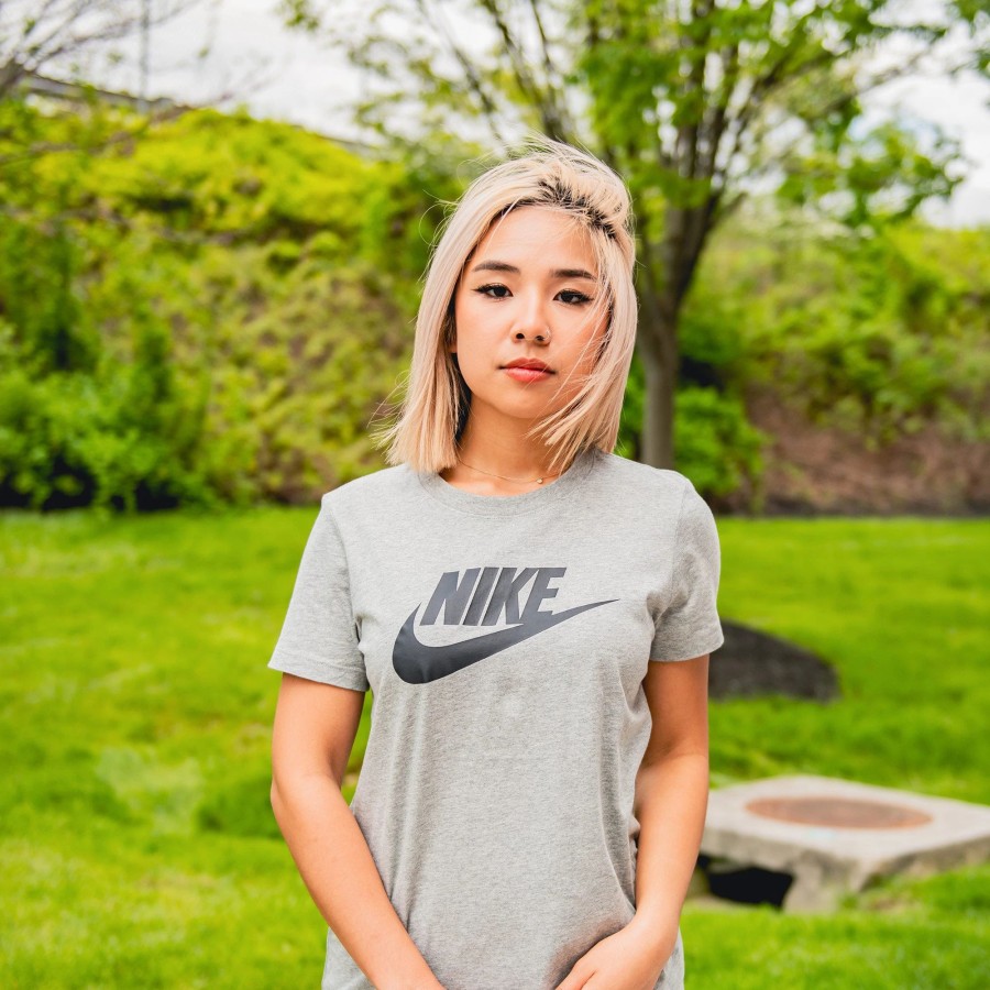 Tops | * Nike Sportswear Essential Tee Dark Grey Heather/Black