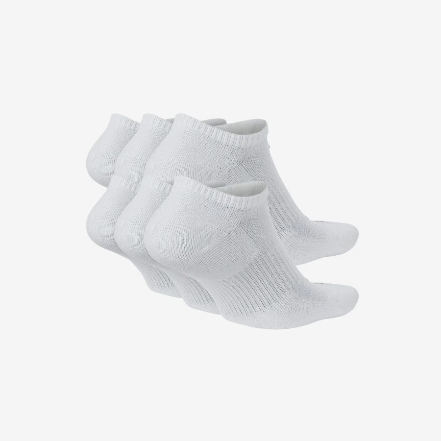 Socks | * Nike Everyday Cushioned No-Show Socks (6 Pairs) White/Black