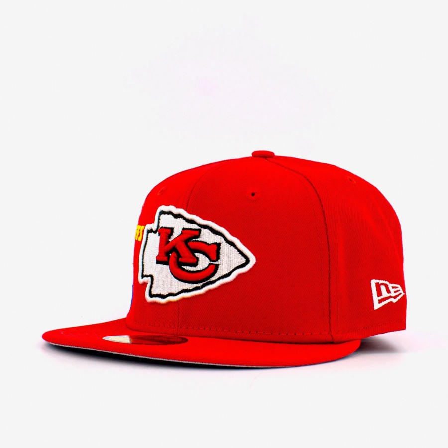 Fitted | * New Era Nfl Kansas City Chief City Cluster 59Fifty Fitted Red