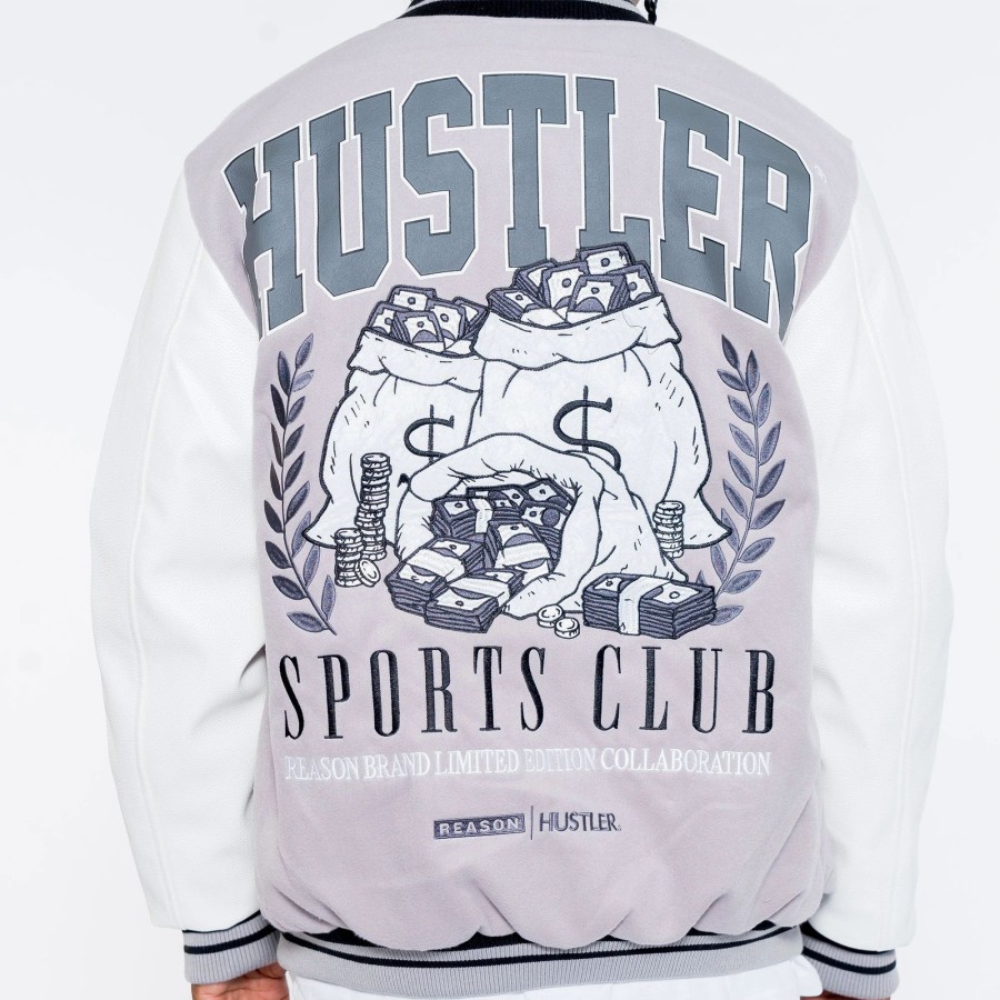 Outerwear | * Reason Hustler Varsity Jacket Grey