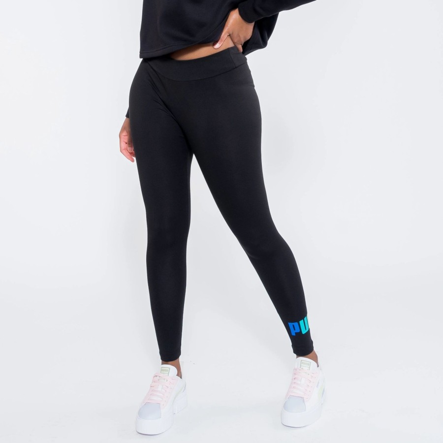 Bottoms | * Puma Essentials Logo Leggings Cotton Black