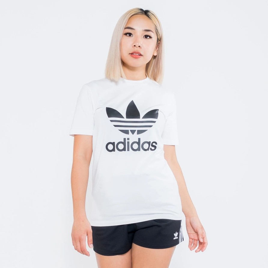 Tops | * Adidas Adicolor Classics Trefoil Tee White