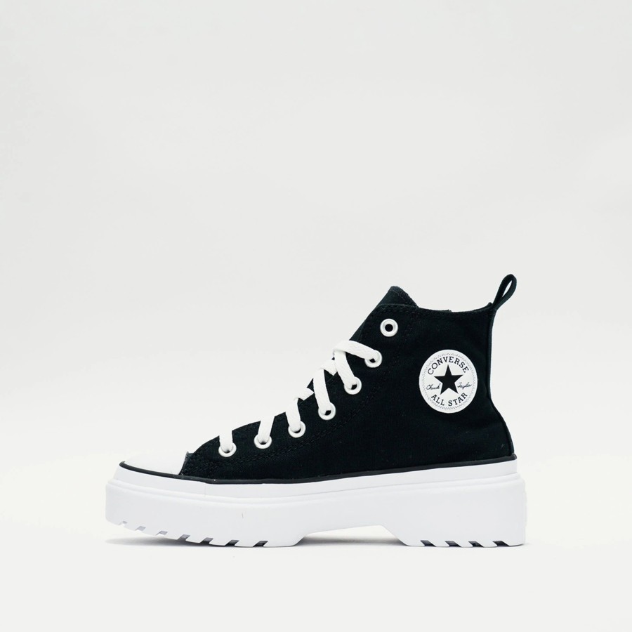 Big Kids | * Converse Chuck Taylor All Star Lugged Lift Platform Canvas (Big Kids) Black/White