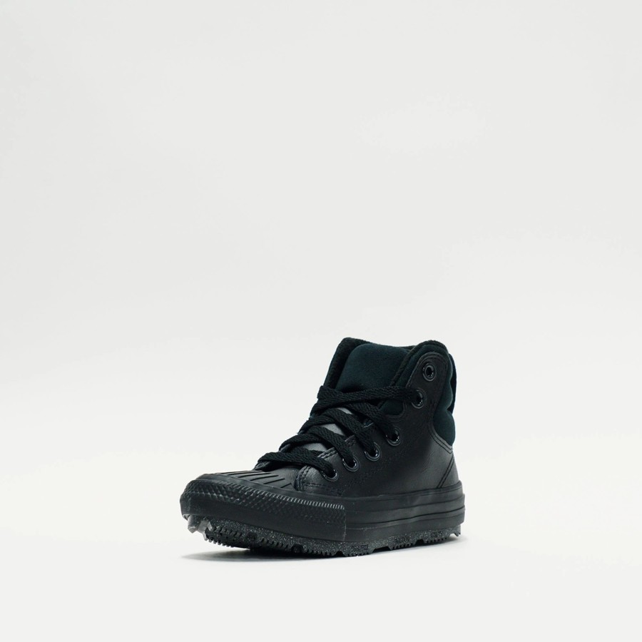 Lil' Kids | * Converse Chuck Taylor All Star Berkshire Boot Leather (Lil' Kids) Black/Iron Grey