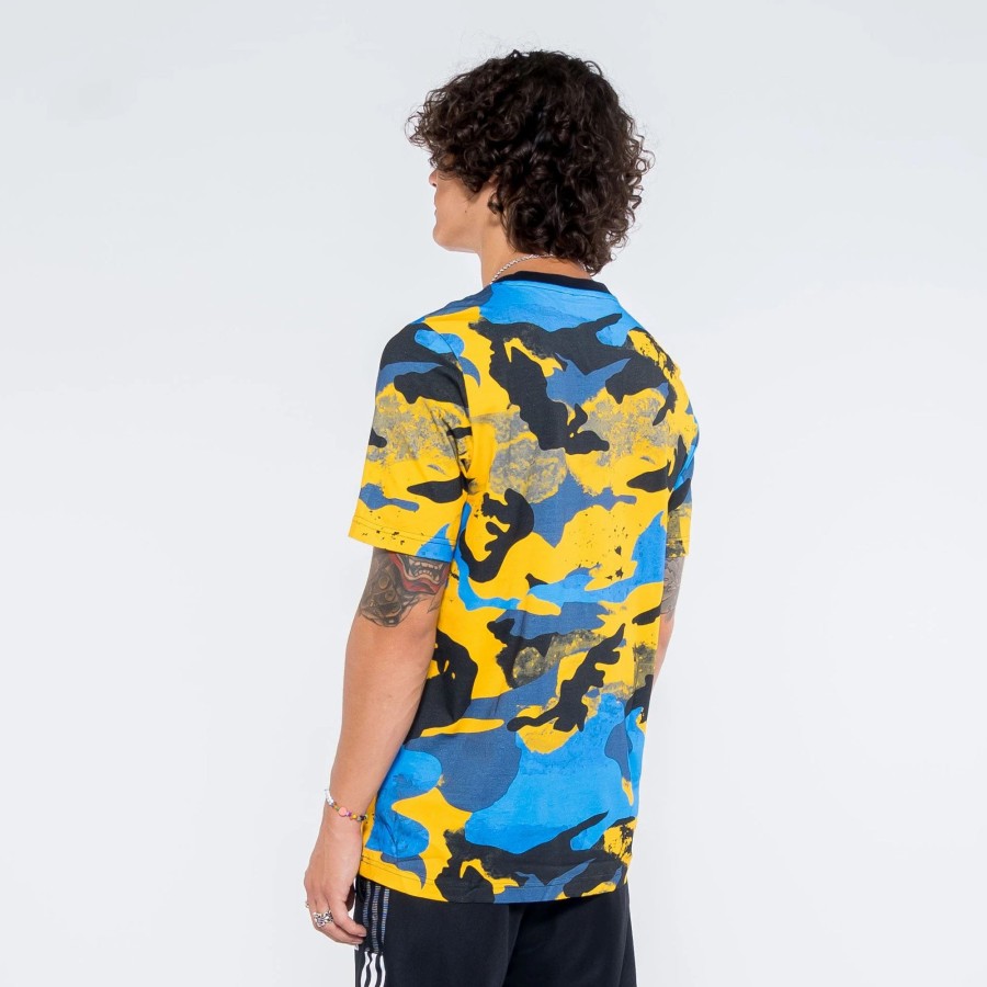 Tees | * Adidas Camo Series Allover Graphic Tee Collegiate Yellow