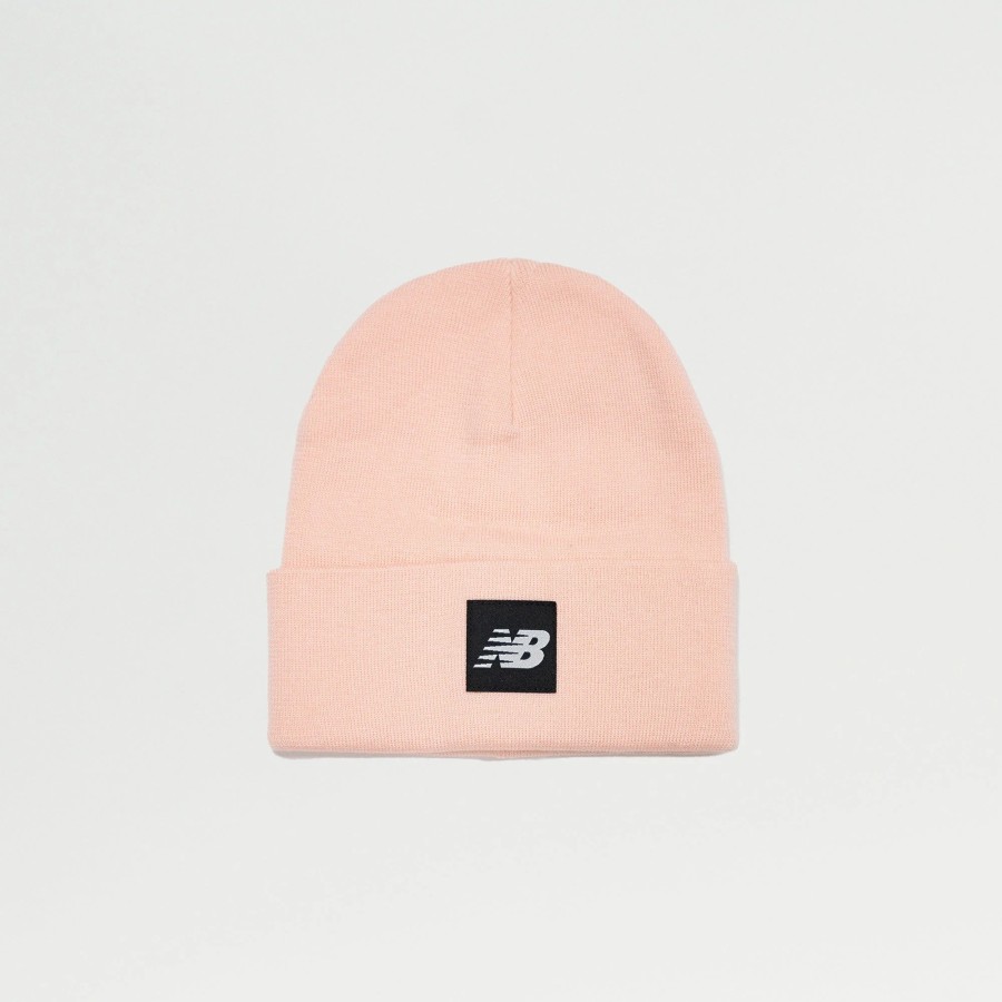 Knit | * New Balance Cuffed Knit Beanie Pink