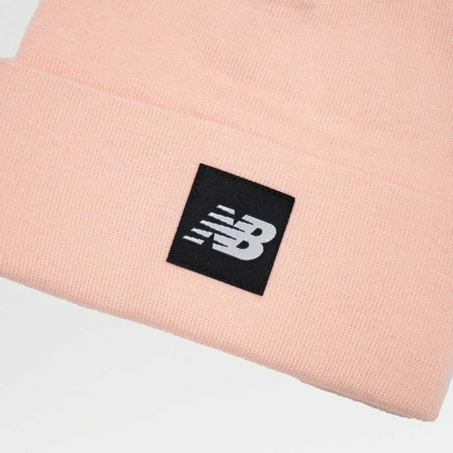 Knit | * New Balance Cuffed Knit Beanie Pink