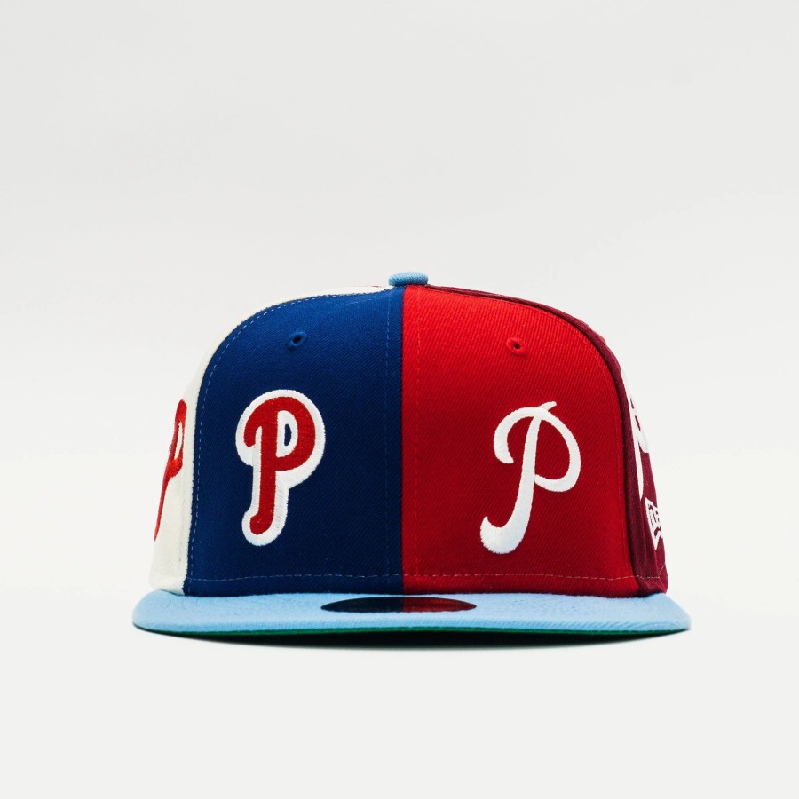 Fitted | * New Era Philadelphia Phillies Logo Pinwheel 59Fifty Fitted Red/Blue