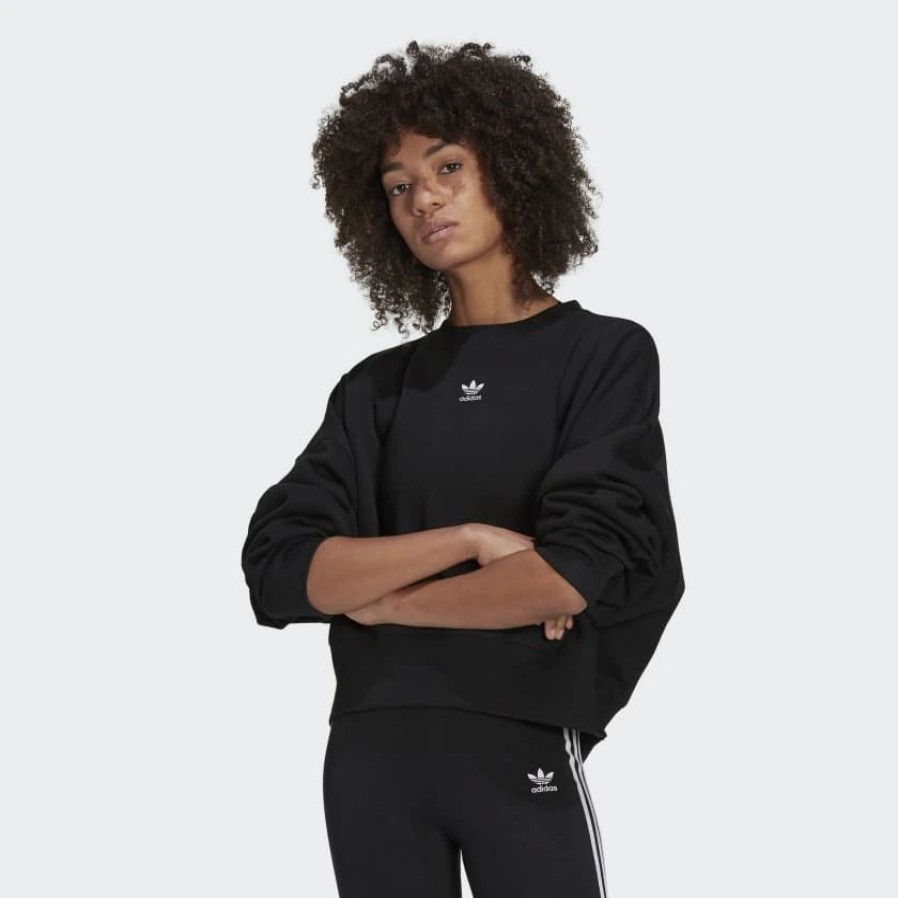 Tops | * Adidas Adicolor Essentials Fleece Sweatshirt Black