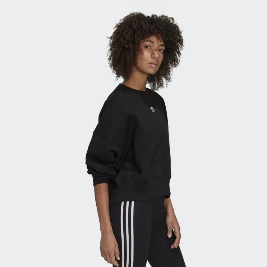 Tops | * Adidas Adicolor Essentials Fleece Sweatshirt Black