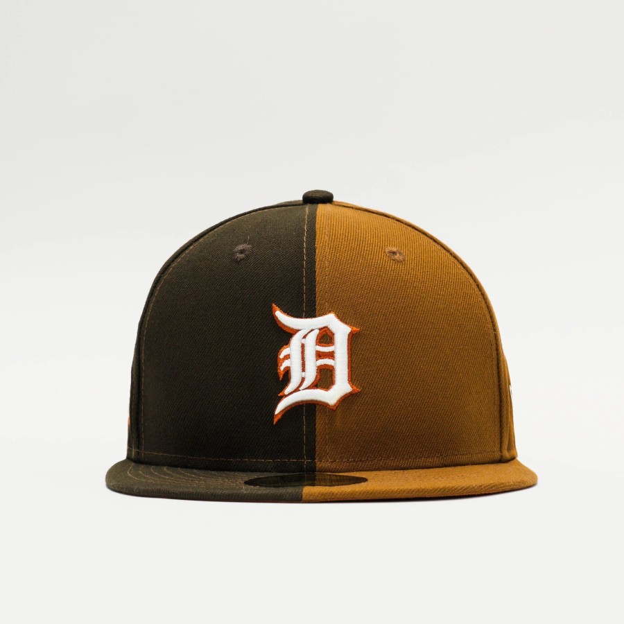 Fitted | * New Era Mlb Detroit Tigers Split 59Fifty Fitted Tan/Brown