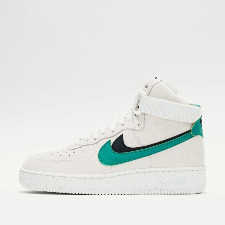 Sneakers | * Nike Air Force 1 Hi Se (W) Summit White/Black/Sesame/Neptune Green