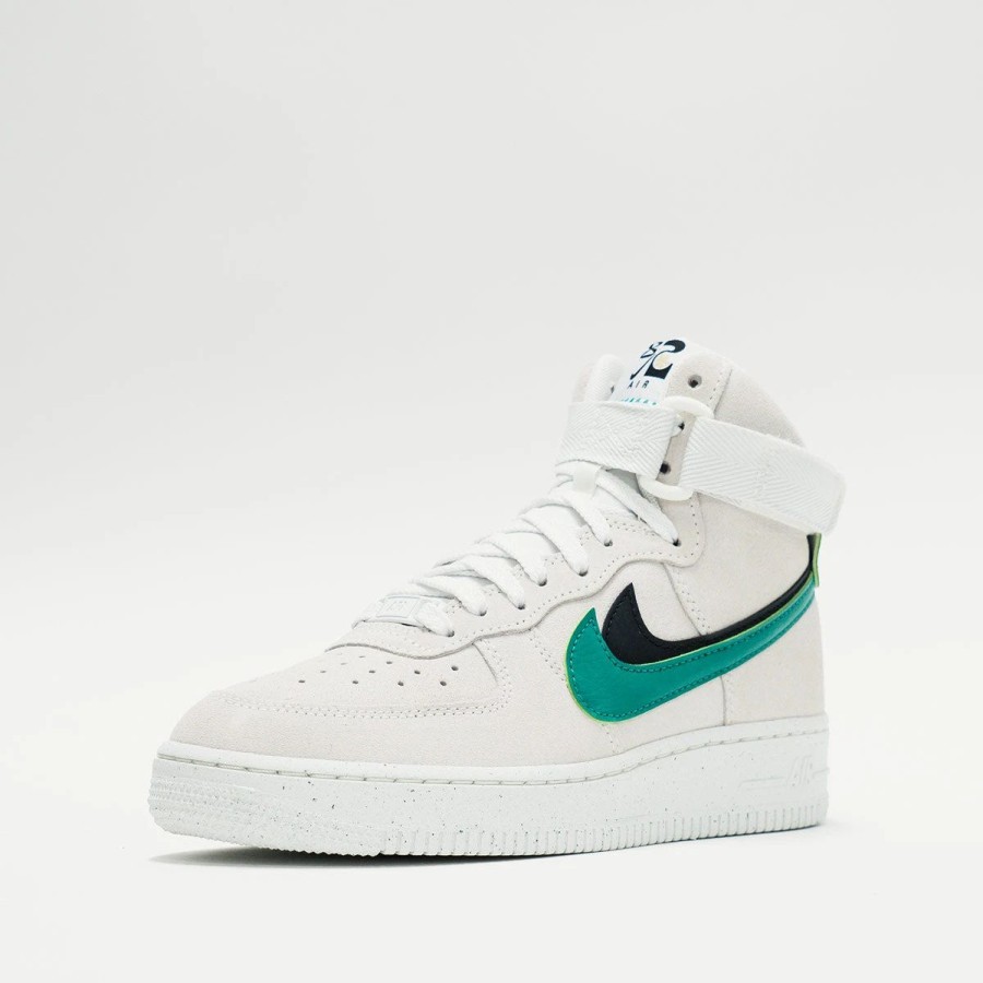 Sneakers | * Nike Air Force 1 Hi Se (W) Summit White/Black/Sesame/Neptune Green