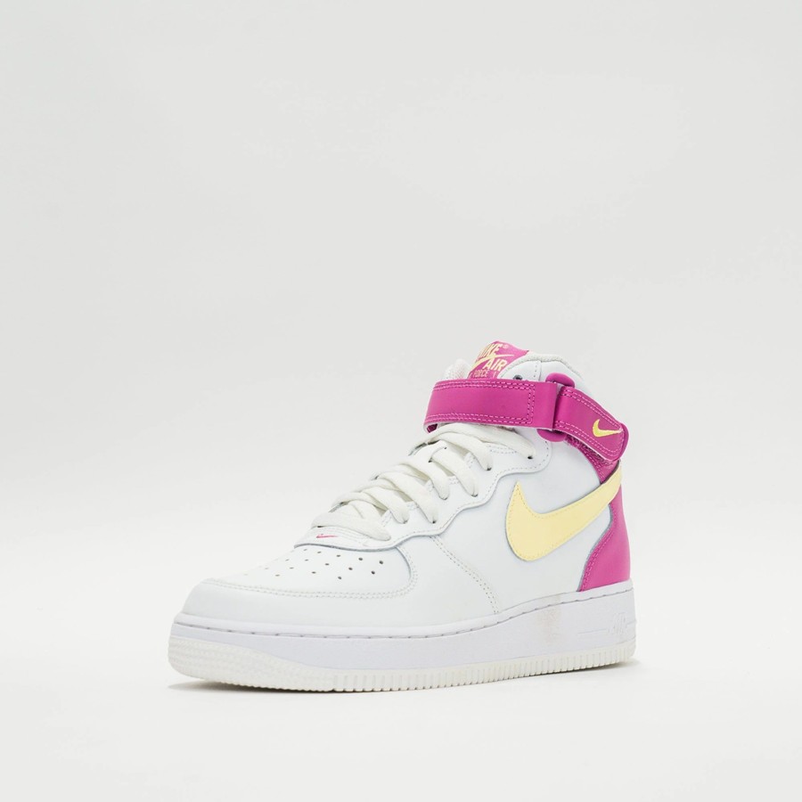 Big Kids | * Nike Air Force 1 Mid (Big Kids) Summit White/Cosmic Fuchsia