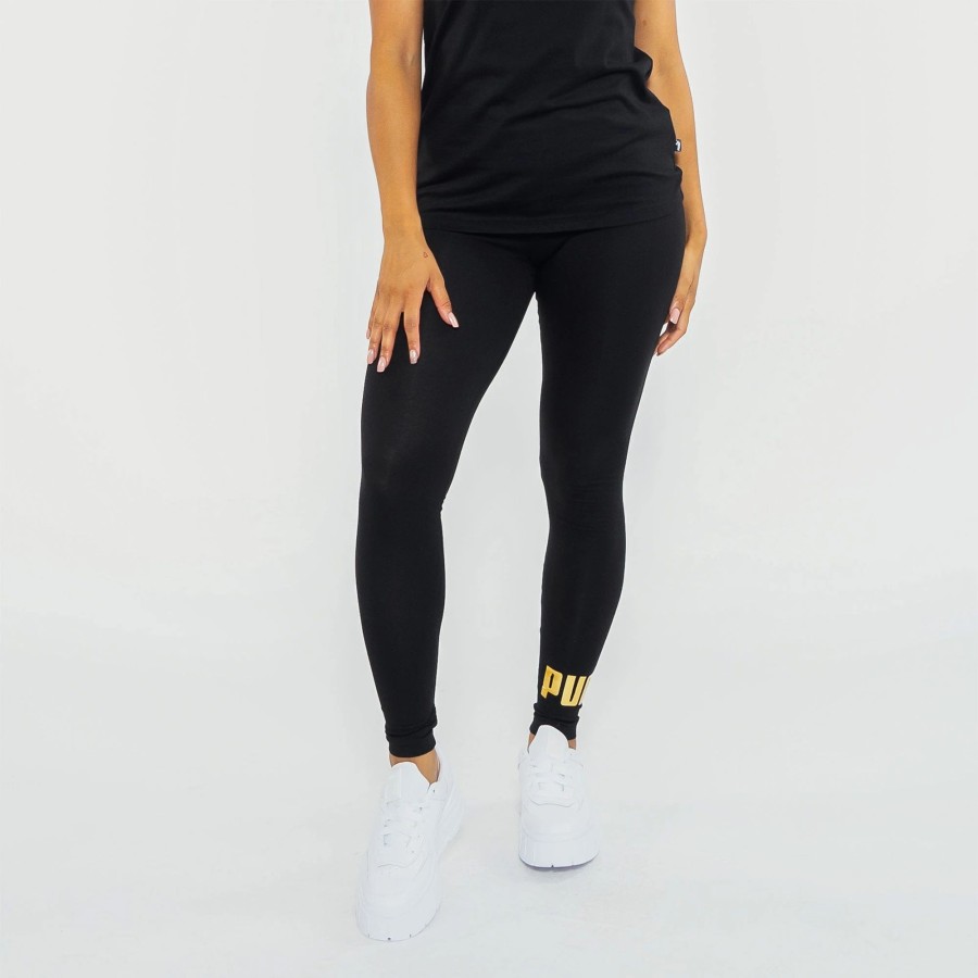 Bottoms | * Puma Essentials+ Metallic Leggings Puma Black