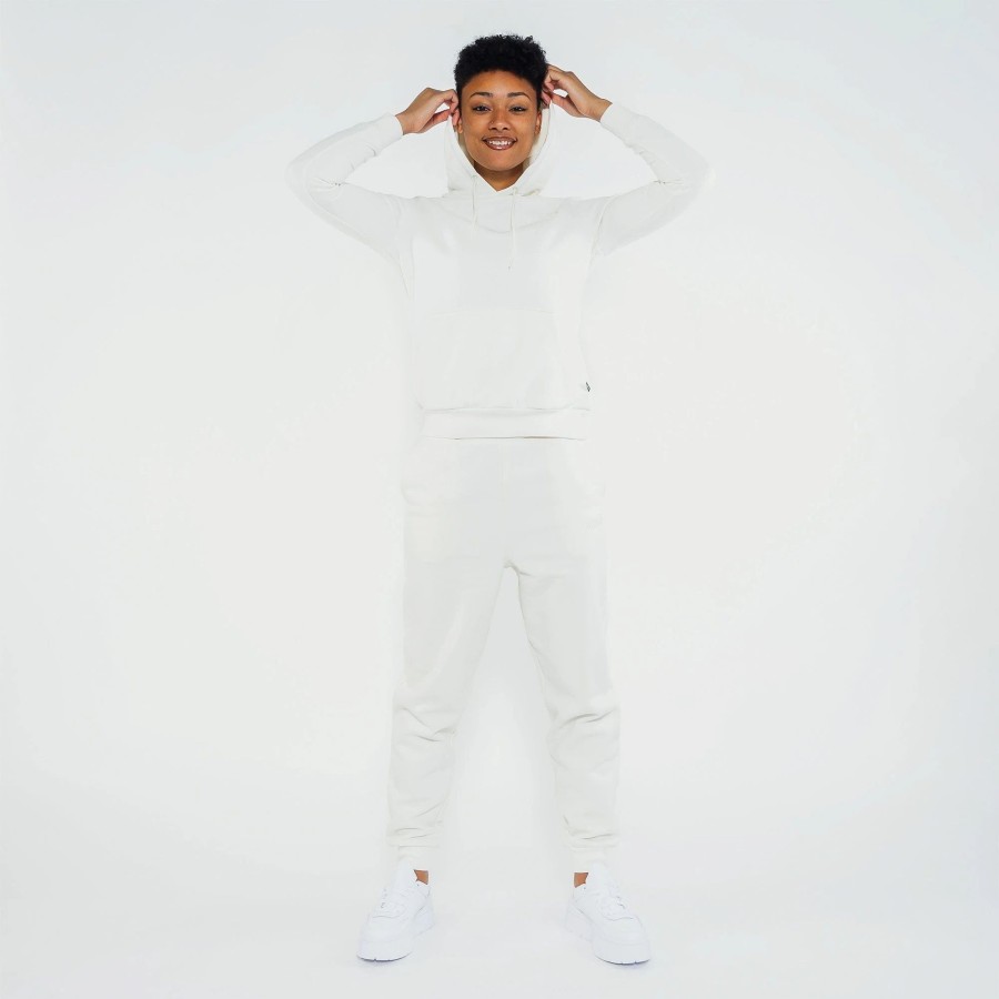 Tops | * Puma Essentials+ Embroidery Hoodie Off White