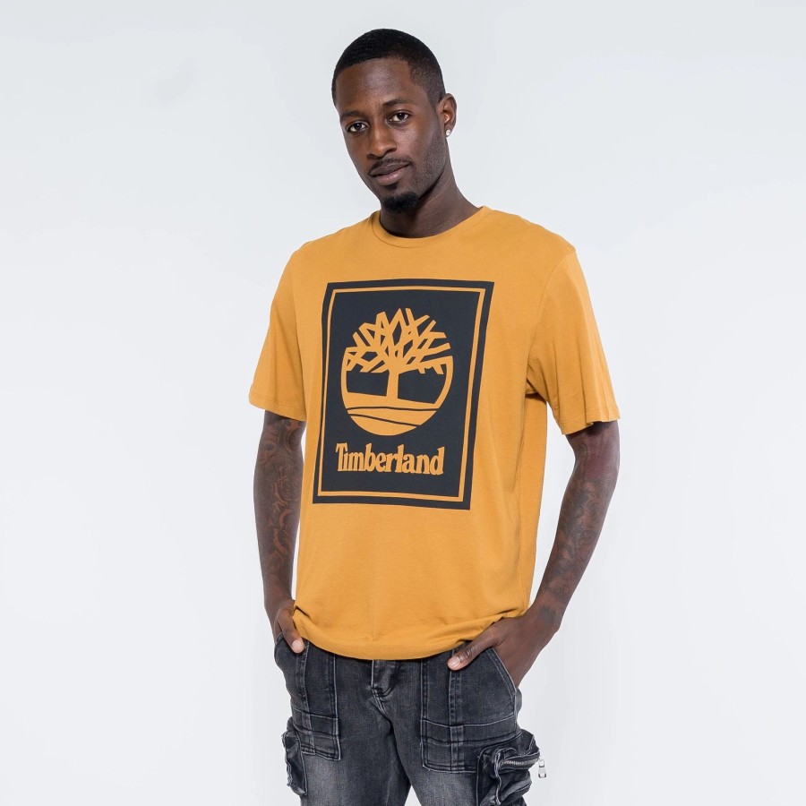 Tees | * Timberland Tree Logo Graphic Tee Wheat/Black