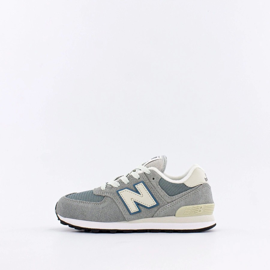 Lil' Kids | * New Balance 574 (Lil' Kids) Grey With Sky Blue