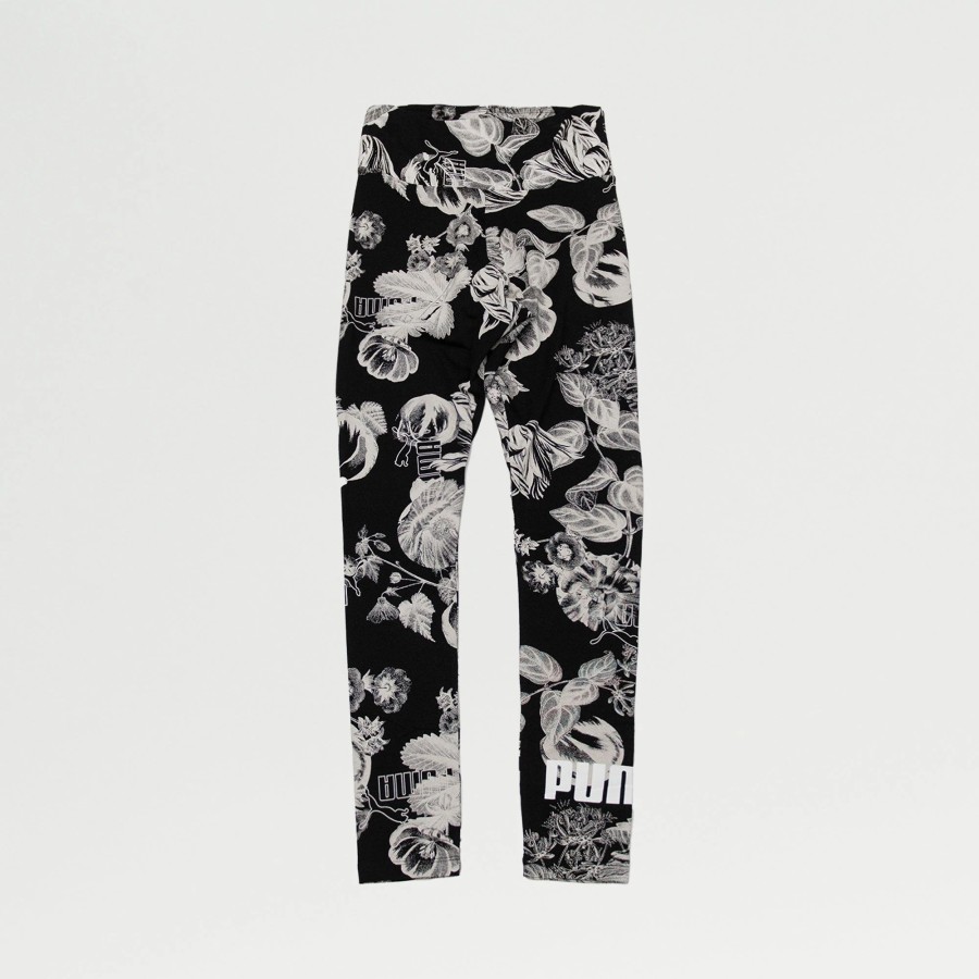 Bottoms | * Puma Frozen Flower Leggings Black/White