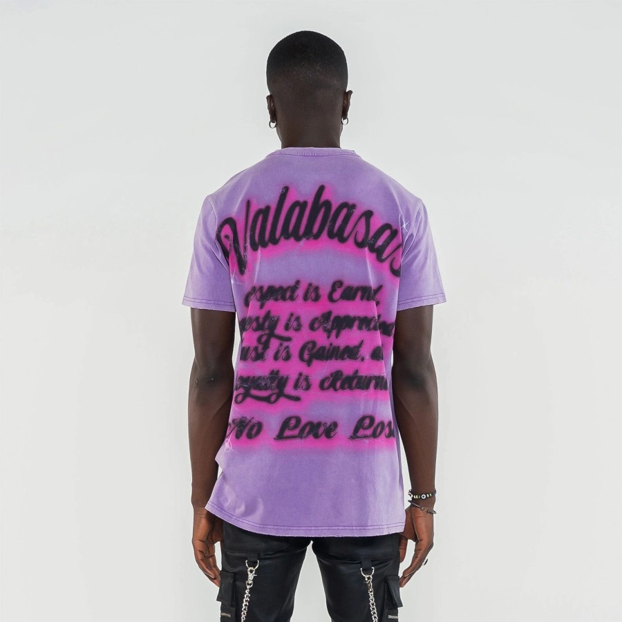 Tees | * Valabasas No Love Lost Tee Washed Purple