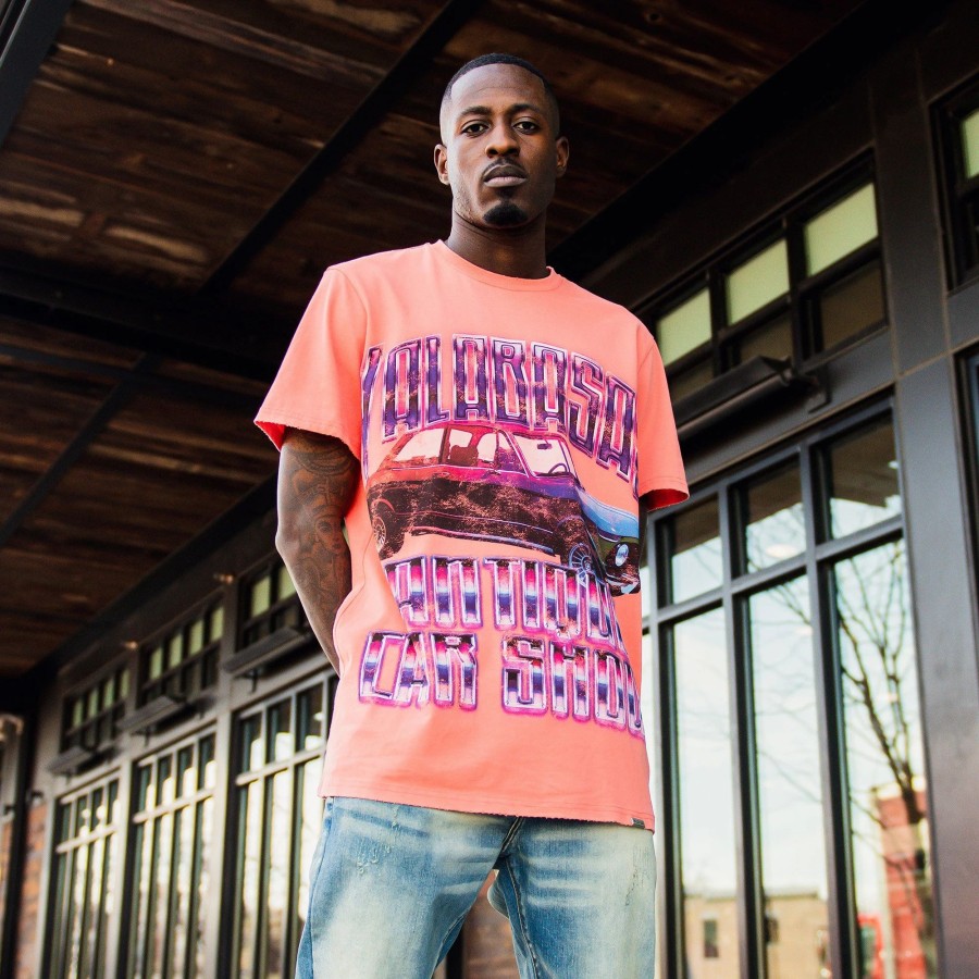 Tees | * Valabasas Antique Car Show Graphic Tee Pink