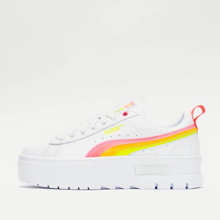 Sneakers | * Puma Mayze Summer Squeeze (W) Puma White/Lime Squeeze