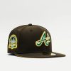 Fitted | * New Era Ycmc Exclusive Mlb Atlanta Braves 59Fifty Fitted Chocolate Brown