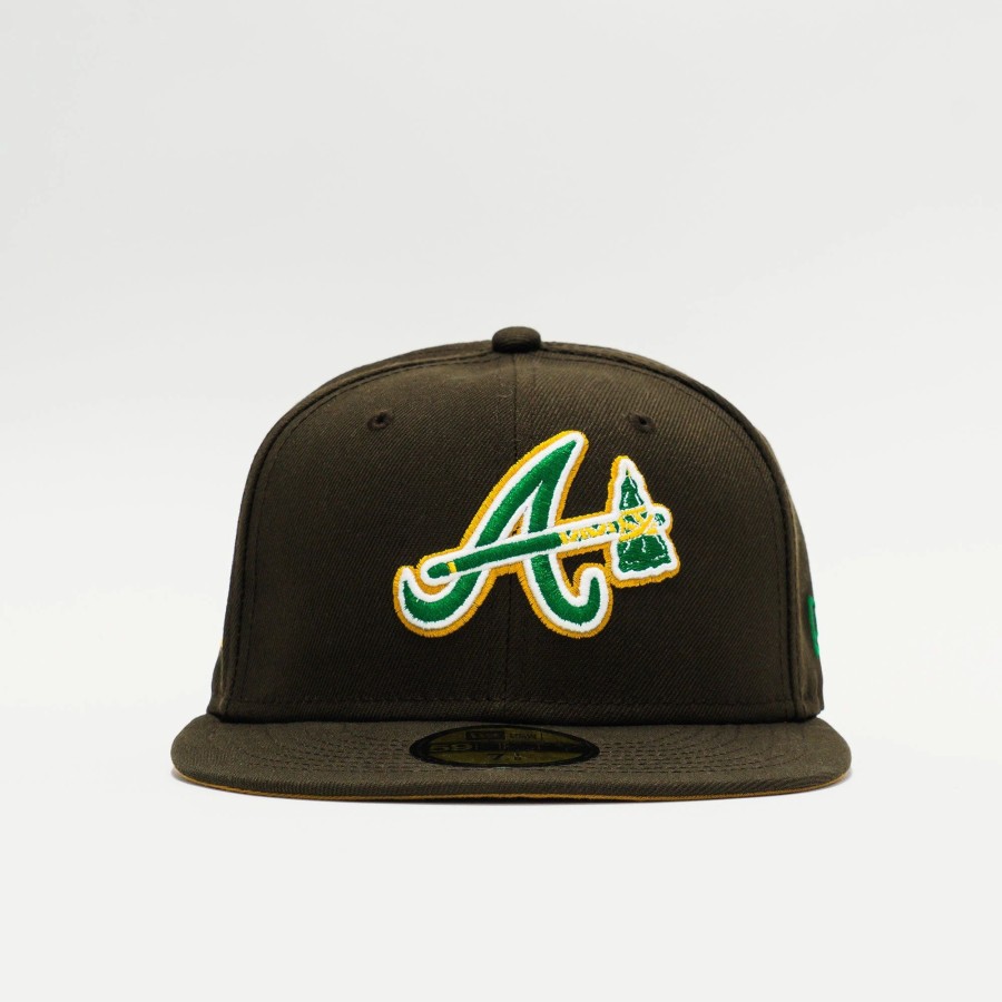 Fitted | * New Era Ycmc Exclusive Mlb Atlanta Braves 59Fifty Fitted Chocolate Brown