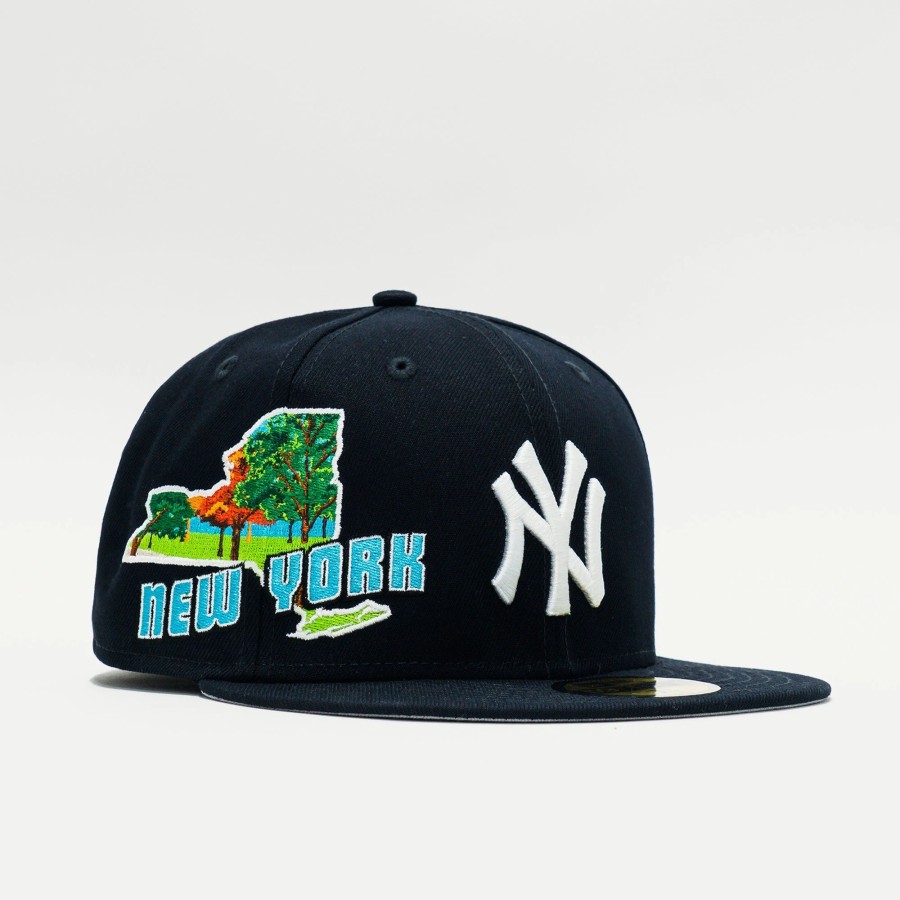 Fitted | * New Era Mlb New York Yankees State View 59Fifty Fitted Navy Blue