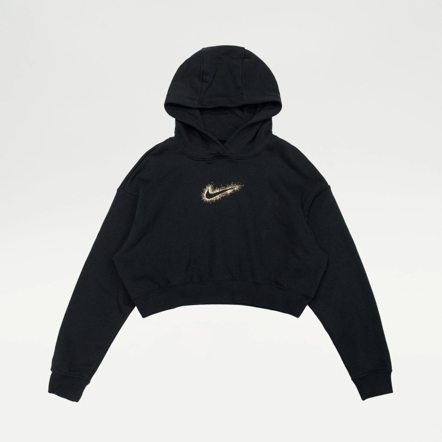 Tops | * Nike Stardust Pullover Croptop Hoodie Black