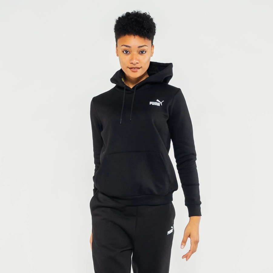 Tops | * Puma Essential Embroidery Hoodie Puma Black