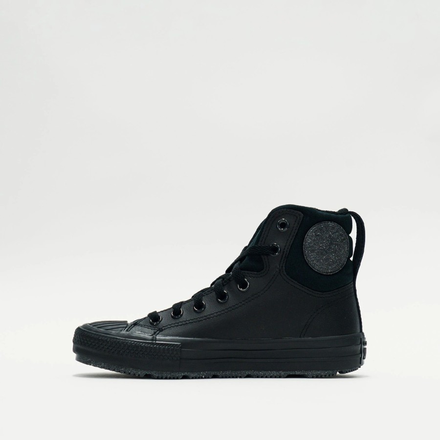 Big Kids | * Converse Chuck Taylor All Star Berkshire Boot Leather (Big Kids) Black/Iron Grey