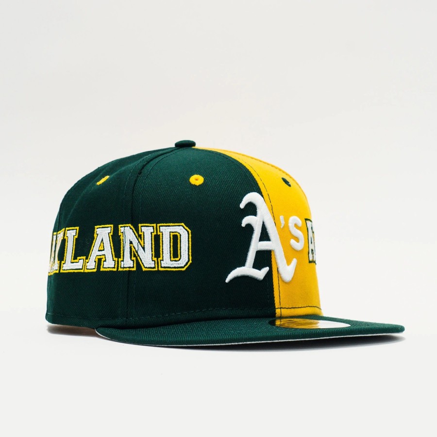 Snapback | * New Era Oakland Athletics Team Split 9Fifty Snapback Green/Yellow