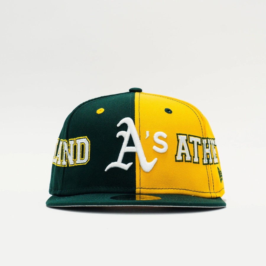 Snapback | * New Era Oakland Athletics Team Split 9Fifty Snapback Green/Yellow