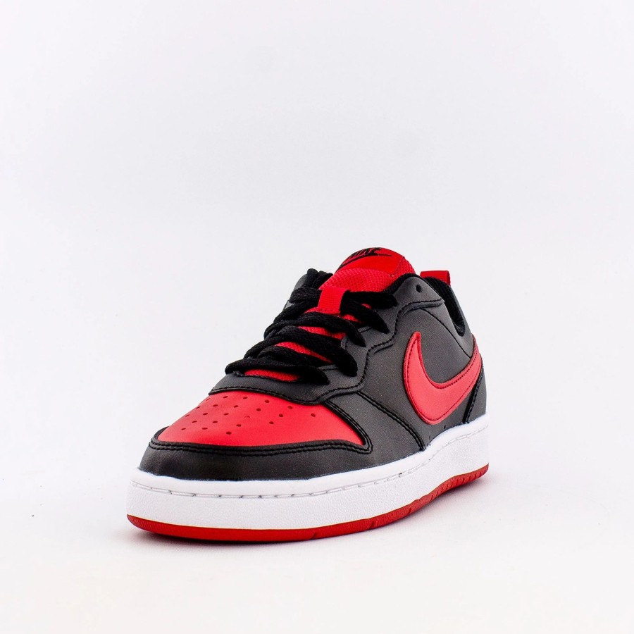 Big Kids | * Nike Court Borough Low 2 (Big Kids) Black/University Red-White