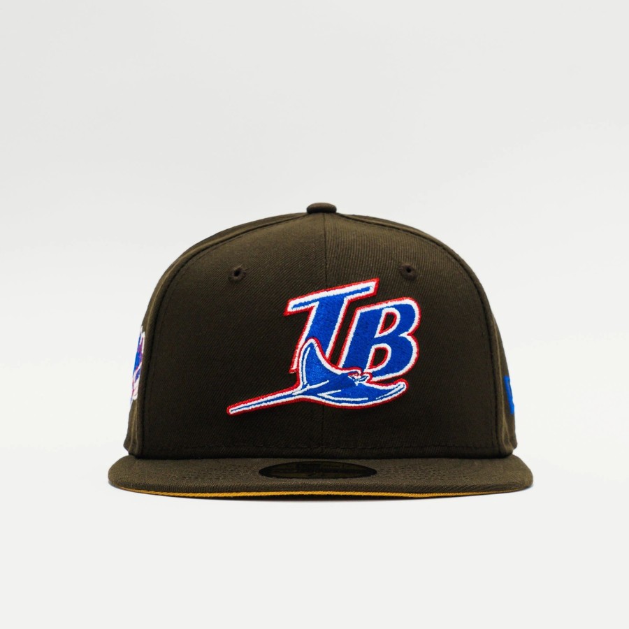 Fitted | * New Era Ycmc Exclusive Mlb Tampa Bay Rays 59Fifty Fitted Chocolate Brown