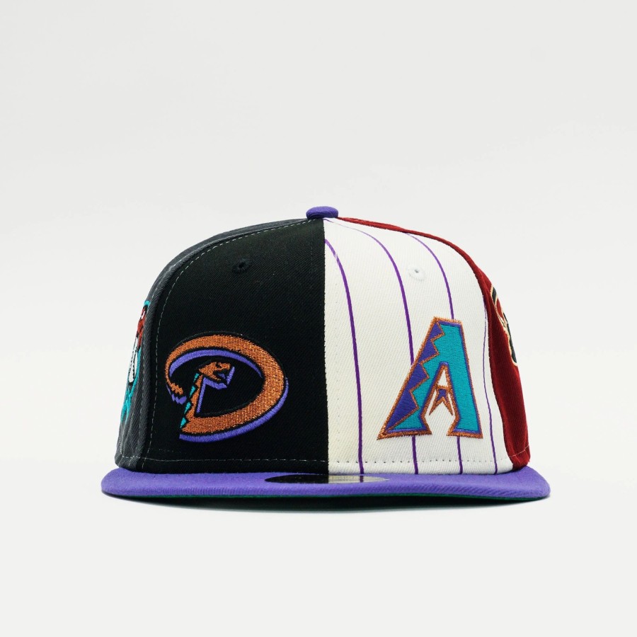 Fitted | * New Era Mlb Arizona Diamondbacks Logo Pinwheel 59Fifty Fitted Purple/Black